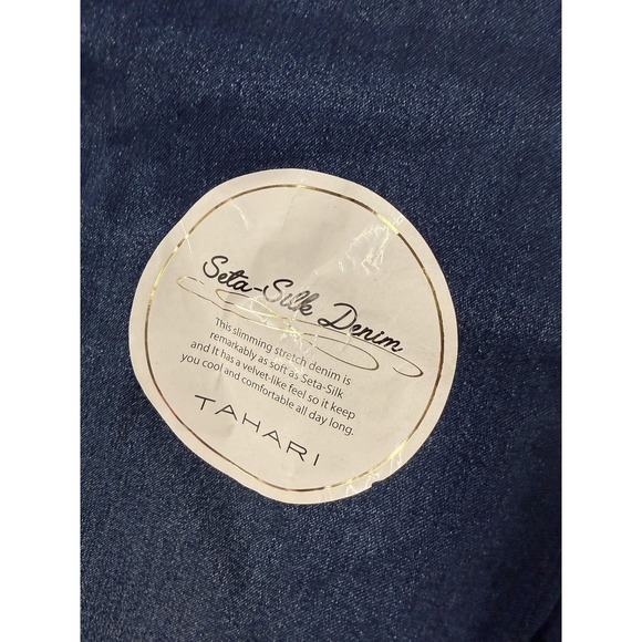 Tahari Kelly Jeans Womens 10 Blue Matoury Wash Mid Rise Skinny Stretch Denim - Picture 6 of 15